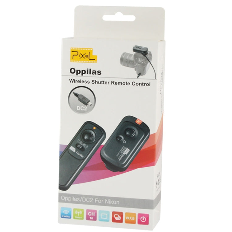 Pixel Oppilas 2.4GHz Wireless Shutter Remote Control for Nikon DSLR D90 / D5000 / D5100 / D3100 / D7000 (RW-221 / DC2)