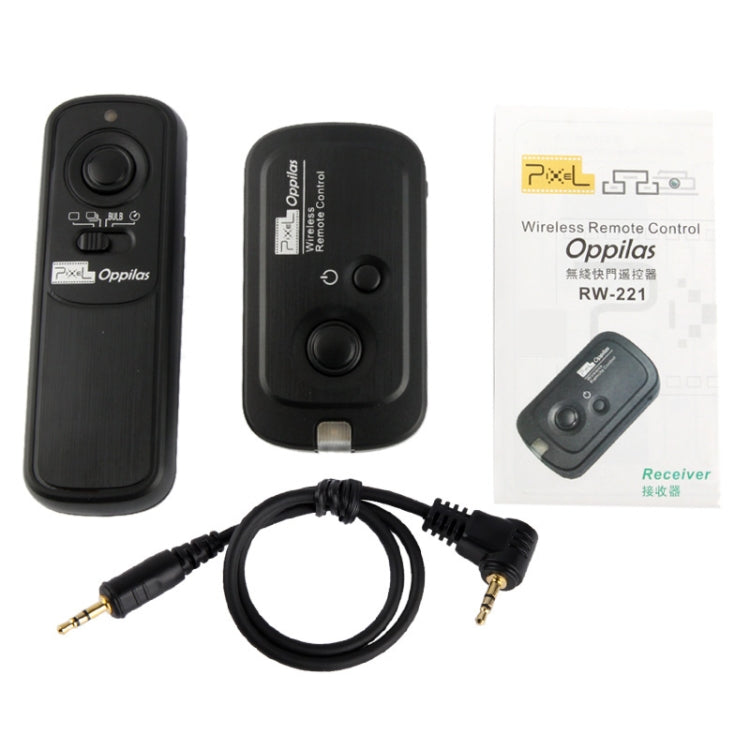 Pixel Oppilas 2.4GHz Wireless Shutter Remote Control for Canon Power Shot G10 / G11, EOS 1100D / 1000D / 600D / 550D / 500D /400D / 350D, EOS 30 / 33 / 50 (RW-221 / E3)