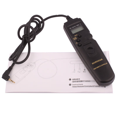 LCD Display Timer Remote Cord for Canon 300D / 400D / 450D / 300V / 300 / 30 / 33 / 50 / 500D / 550D / 600D / 60D / 1000D / 1100D