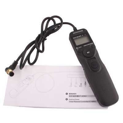 LCD Display Timer Remote Cord for Nikon D200 / D300 / D700 / D100 / Film SLR F6 / F6 / F100 / F90X / N90