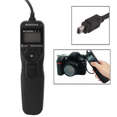 LCD Display Timer Remote Cord for Nikon D90 / D3100 / D7000 / D5000