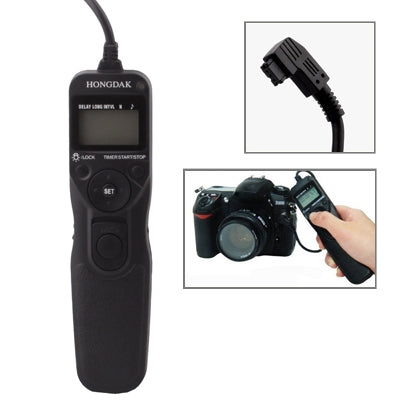 LCD Display Timer Remote Cord for Sony Alpha DSLR - A100 / A900 / A700 / A350 / A300 / A200(Black)