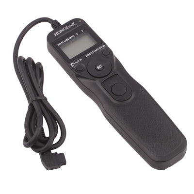 LCD Display Timer Remote Cord for Sony Alpha DSLR - A100 / A900 / A700 / A350 / A300 / A200(Black)