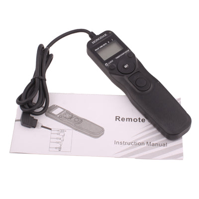 LCD Display Timer Remote Cord for Sony Alpha DSLR - A100 / A900 / A700 / A350 / A300 / A200(Black)