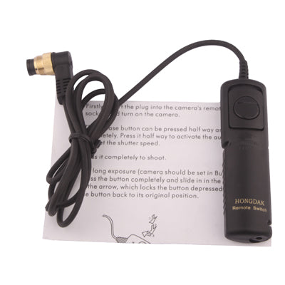 Remote Switch Shutter Release Cord for Nikon D200 / D300 / D700 / D100 / Film SLR F6 / F6 / F100 / F90X / N90(Black)