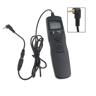 LCD Display Timer Remote Control for Canon 1000D / 550D / 500D / Pentax K200D / K110D / K100D / Samsung GX-1S / GX-1L(Black)