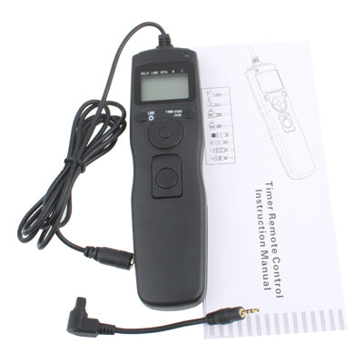 LCD Display Timer Remote Control for Canon 1D / 1DS / 1DS Mark II / 1DS Mark III / 10D / 20D / 30D / 40D / 50D / 5D / 50 Mark II / 7D(Black)