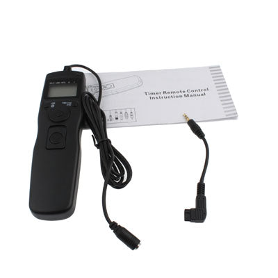 LCD Display Timer Remote Control for Sony Î±100 / Î±200 / Î±300 / Î±350 / Î±700 / Î±900 (S1)(Black)