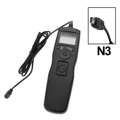 LCD Display Timer Remote Control for Nikon D90 / D5000 / D7000 / D3100 / D5100 (N3)(Black)