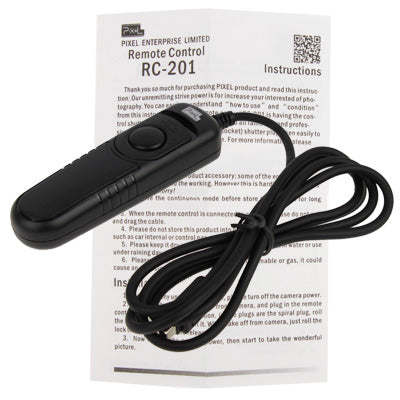 Pixel RC-201/UC1 Remote Switch Shutter Release Cord for Olympus XZ-1,E-100,E-30,E620,E600,E550,E520,E510,E450,E420,E410,E400,SP-590UZ,570UZ,560UZ,550UZ,510UZ