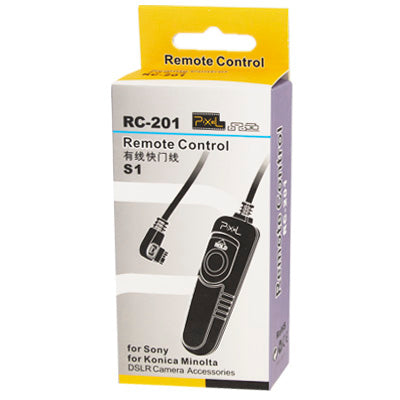 Pixel RC-201/S1 Remote Switch Shutter Release Cord for SONY DSLR a900,a850,a700,a550,a500,a400,a350,a300,a200,a100 / Konica Minolta:Dimage a2,a1,9,7Hi,7i,7,5,4,DYNAX 7D,5D