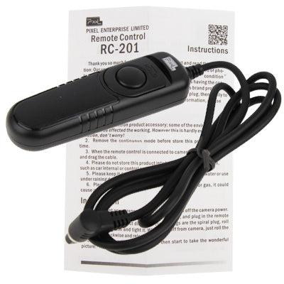 Pixel RC-201/N3 Remote Switch Shutter Release Cord for Canon EOS 7D, 50D Series,1D Series, 50D,40D,30D,20D,10D