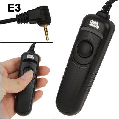 Pixel RC-201/E3 Remote Switch Shutter Release Cord for Canon:PowerShot G12,G11,G10,G1X, EOS 1100D,1000D,600D,550D,500D,450D,400D,350D,300D,60D Series / Pentax K200,K100,K20,K10,K-7,K-5