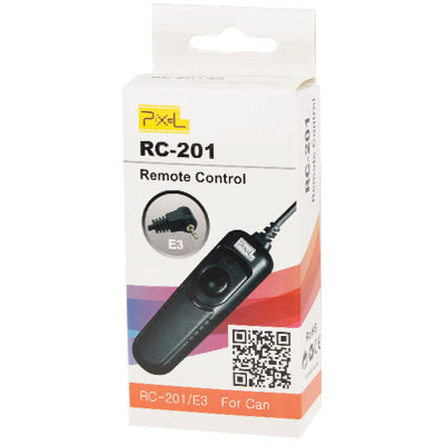 Pixel RC-201/E3 Remote Switch Shutter Release Cord for Canon:PowerShot G12,G11,G10,G1X, EOS 1100D,1000D,600D,550D,500D,450D,400D,350D,300D,60D Series / Pentax K200,K100,K20,K10,K-7,K-5