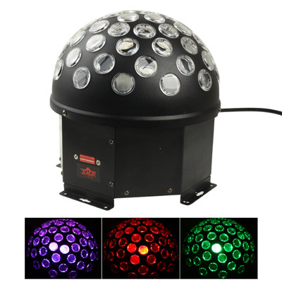 SRB-8907 DMX512 10CH Magic Ball Stage Light, RGB LED with Sound Control Function(Black)