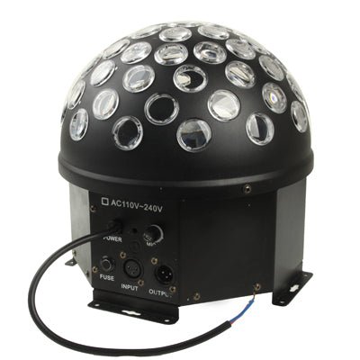 SRB-8907 DMX512 10CH Magic Ball Stage Light, RGB LED with Sound Control Function(Black)