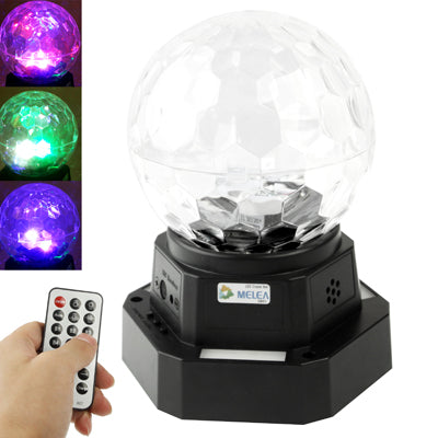 20W Full Color LED Crystal Magic Ball Stage Light, Support USB Flash Disk, Sound Control Function & Remote Control