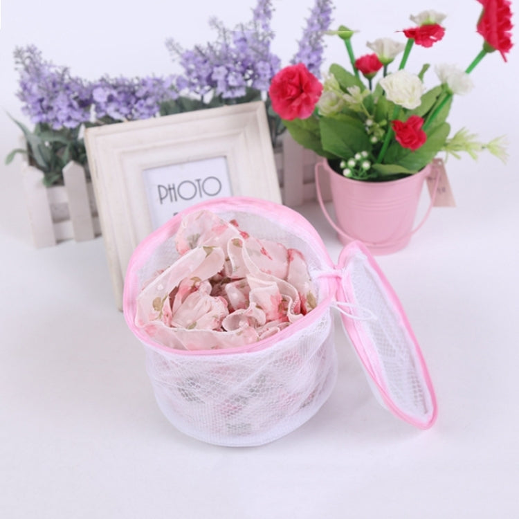 Flower Pattern Laundry Mesh Bra Washing Bag for Washing Machine(White)