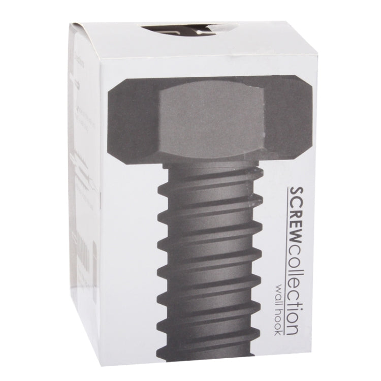 Cool Creative Screw Style Wall Hook Hanger Household Decorative Hook (Silver)