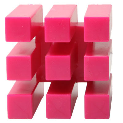 Multiple Use Magic Cube Storage Rack /CD Frame / Winder / Hub / Organizer / Notes Frame, Plum Red