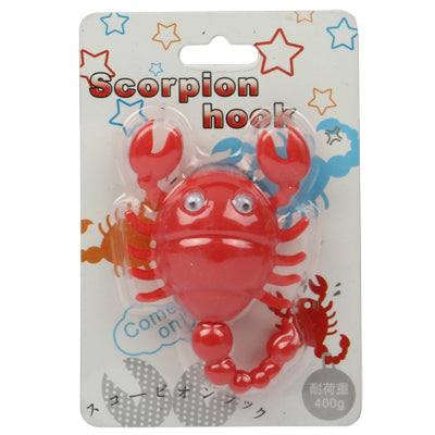 Cute Scorpion Style Plastic Hook with Suction Cup (Random Color Delivery)