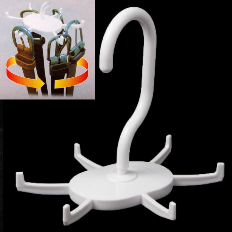 Rotatable Belts Hanger Rack Holder Hook Closet Organizer for Belts Necktie Coats