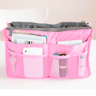 Thicken Portable Multi-function Double Zipper Cosmetic Bag, Storage Bag in Bag