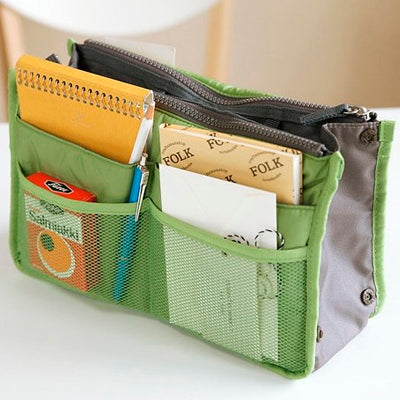 Thicken Portable Multi-function Double Zipper Cosmetic Bag, Storage Bag in Bag