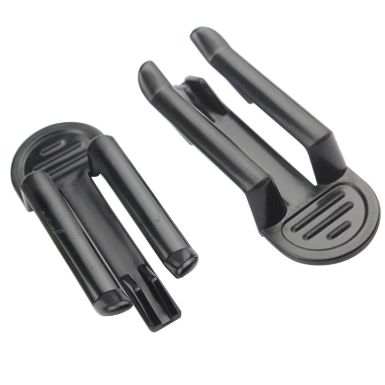 2 PCS  Universal Plastic Garbage Waste Bag Clip Holder(Black)