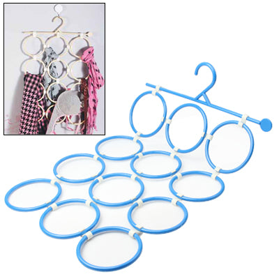 Multifunctional 12 Circular Style DIY Hanger Rack Pothook for Handkerchief Scarf Necktie Scarves