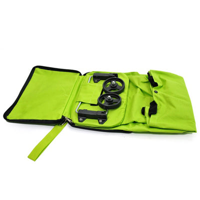 Home Furnishing Portable Foldable Trolley Bag Shopping Bag(Green)