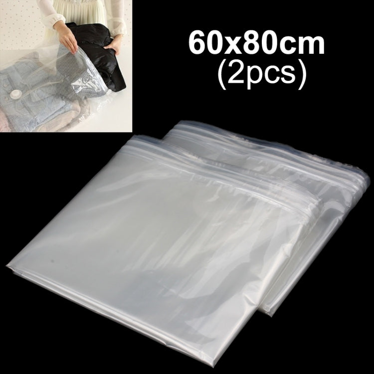 2 PCS PA + PE Vacuum Storage Bag, Save 75% Storage Space, Size: 80(L) x 60cm(W)