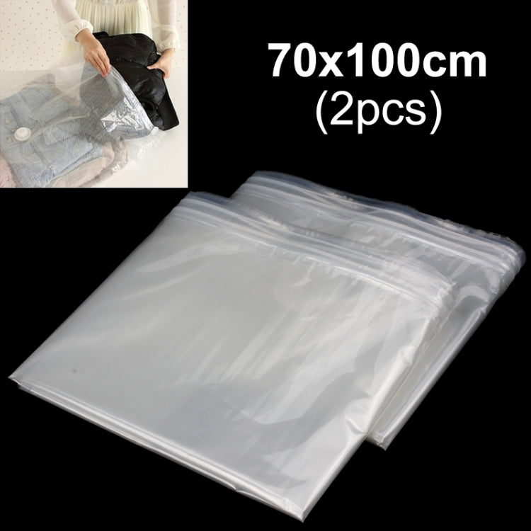2 PCS PA + PE Vacuum Storage Bag, Save 75% Storage Space, Size: 100cm x 70cm