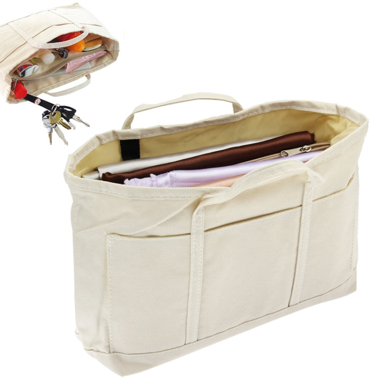 Portable Multi-function Canvas Cosmetic Bag, Storage Bag in Bag