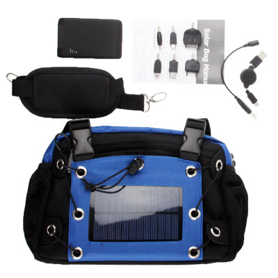 Camera Bag with Solar Panel and 2200mAh Back-up Battery