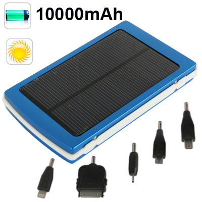 10000mAh Solar High Capacity Power Bank for iPhone 5 / iPad 4 / iPad mini / mini 2 Retina / iPad 3 / iPad 2 / iPad / iPhone 4 & 4S / iPad / iPod / HTC / Samsung S IV / S III and other Mobile Phones
