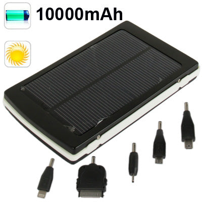 10000mAh Solar High Capacity Power Bank for iPhone 5 / iPad 4 / iPad mini / mini 2 Retina / iPad 3 / iPad 2 / iPad / iPhone 4 & 4S / iPad / iPod / HTC / Samsung S IV / S III and other Mobile Phones