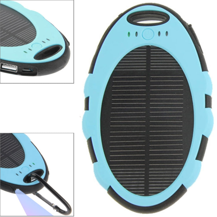 5000mAh Waterproof / Dustproof / Shockproof / Dropproof Emergency Power Solar Charger for iPhones / iPads / Galaxy / Sony / HTC / LG / GPS / Cameras, Etc