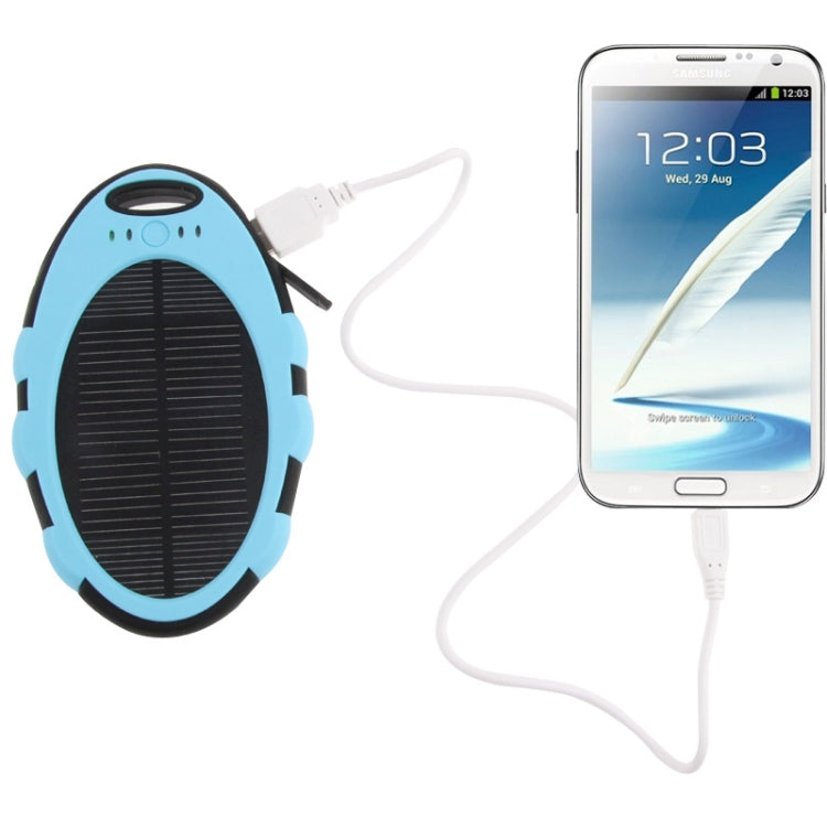5000mAh Waterproof / Dustproof / Shockproof / Dropproof Emergency Power Solar Charger for iPhones / iPads / Galaxy / Sony / HTC / LG / GPS / Cameras, Etc