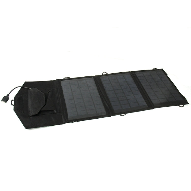 10.5W Portable Folding Solar Panel Charger Bag for Samsung / HTC / Nokia / Mobile Phones(Black)