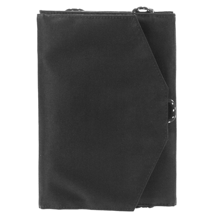 10.5W Portable Folding Solar Panel Charger Bag for Samsung / HTC / Nokia / Mobile Phones(Black)