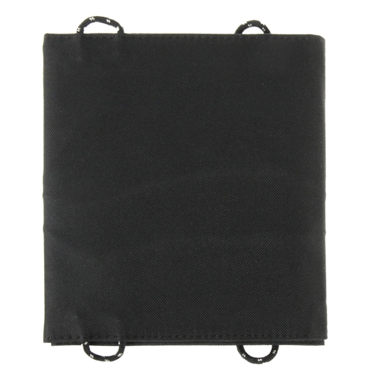 14W High Efficiency Solar Charger Portable Folding Solar Panel Charger Bag for Samsung / HTC / Nokia / Mobile Phones(Black)