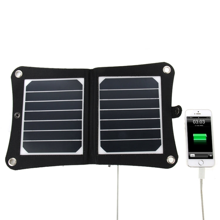 7W High Efficiency Solar Charger Portable Folding Solar Panel Charger Bag for Samsung / HTC / Nokia / Mobile Phones