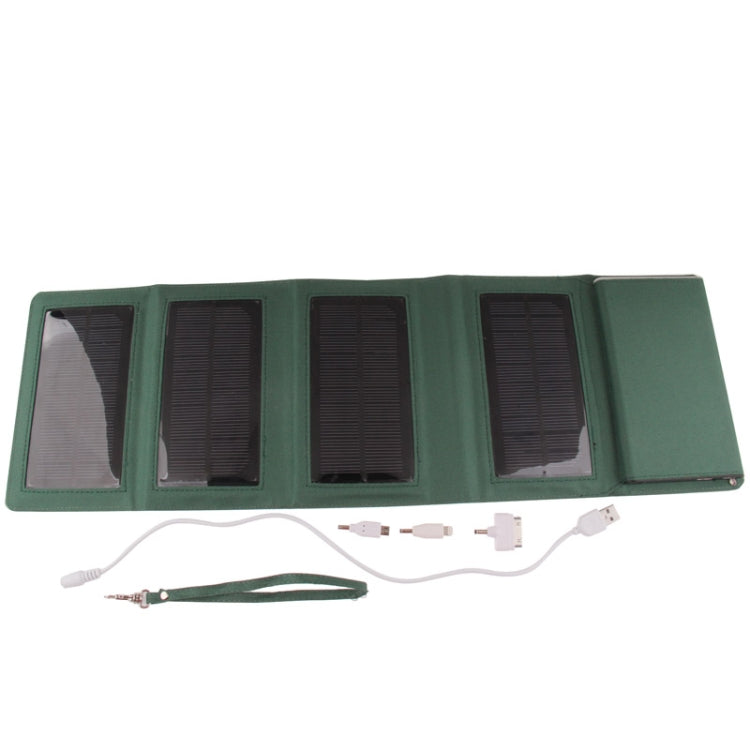 5W 1000mAh Folding Solar Storage Power Charger for iPhone 5 / iPhone 4 & 4S / Galaxy S IV / S III / HTC / Nokia / Other Mobile Phone (KP-800)