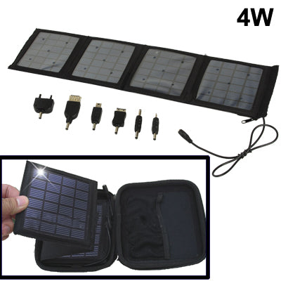 4W Portable Solar Charger for Mobile Phone / Digital Camera / PDA / MP3 / MP4 / GPS