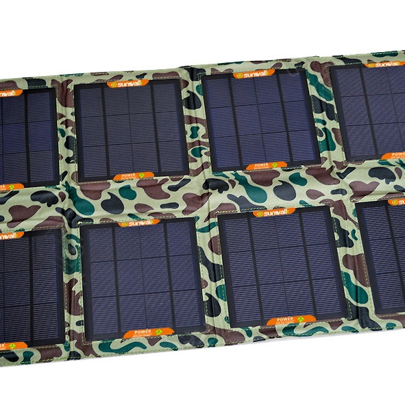 24W Portable Folding Solar Panel / Solar Charger Bag with USB Voltage Controller for Laptops / Mobile Phones, 24V / 5V