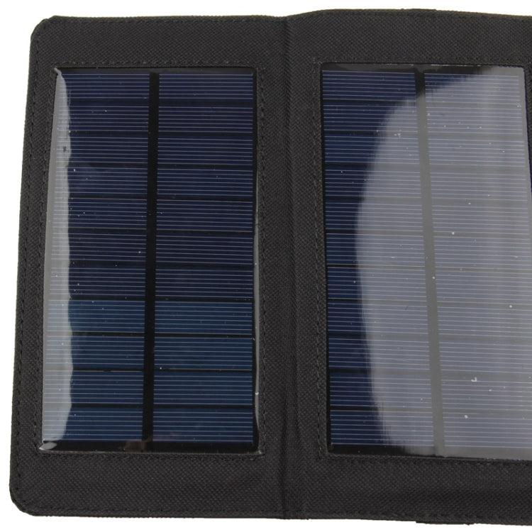 5W Portable Folding Solar Panel Charger Bag for Samsung / HTC / Nokia / Mobile Phones(Black)