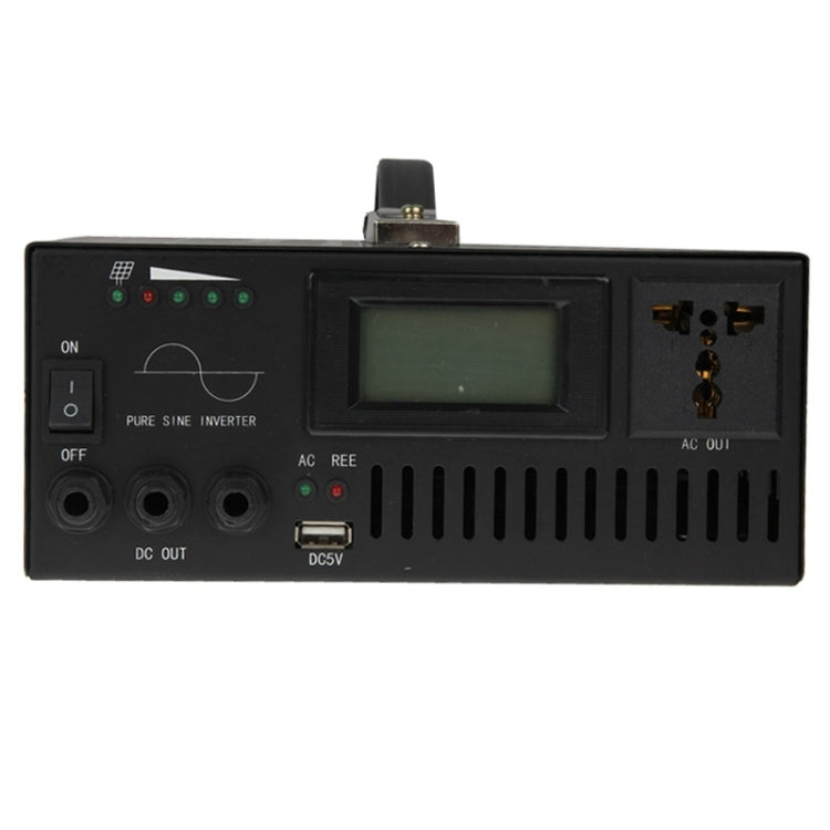 YPY-500A2 Home Lighting Solar Power Supply System, Support USB Output & Solar Power Panel(Black)