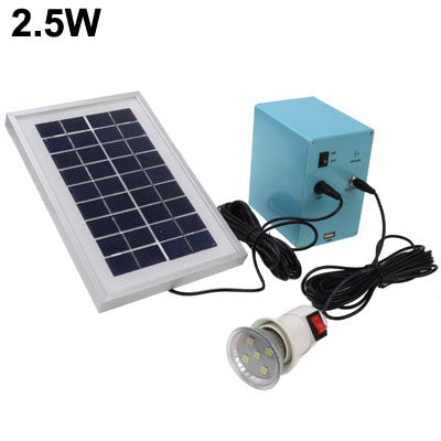 Solar Energy Home Lighting System with 0.5W LED Lamp