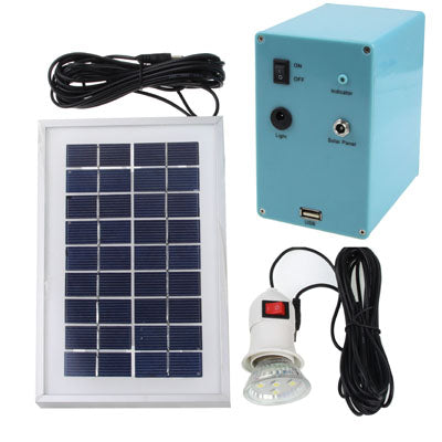 Solar Energy Home Lighting System with 0.5W LED Lamp